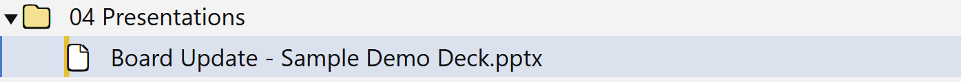 File with edit indicator in the vault browser